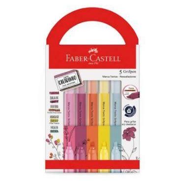 Imagem de Marca-Texto Grifpen com Aroma Revigora e Energiza 5 Cores Faber - Cast