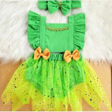 Imagem de Jardineira Romper Body Roupa De Bebe Tinker Bell Sininho - Mimos da Ba