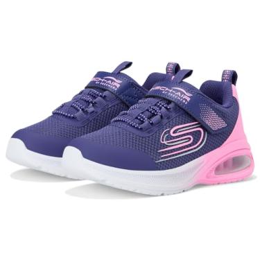 Imagem de Skechers Tênis feminino Microspec Max Advance-Fly 3.0, Azul-marinho/pervinca, 13 Little Kid