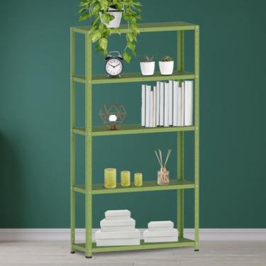 Imagem de Estante para Livros com Estrutura Metálica 5 Prateleiras - Pandin Móve
