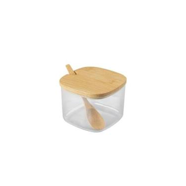 Imagem de Açucareiro Sense Natural com Tampa de Bambu Ou, U