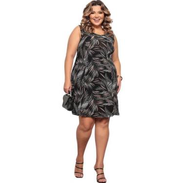 Imagem de Vestido Plus Size Feminino Versátil Liganete Barato - Felicity
