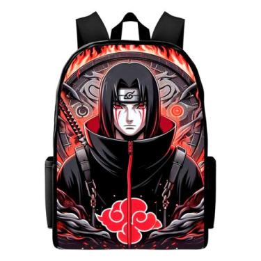 Imagem de Bolsa Escolar Anime Personagem Itachi Lançamento Masculino Top Juvenil