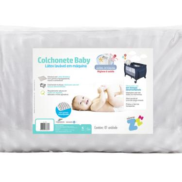 Imagem de Colchonete Para Ber o Desmont vel Fibrasca Baby 65x90 Branco