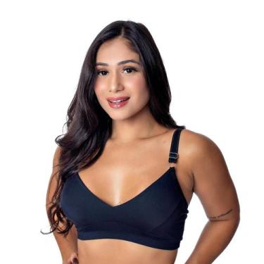 Imagem de Sutiã De Microfibra Confort Com Alça Reforçada - Rara Flor, Azul marin