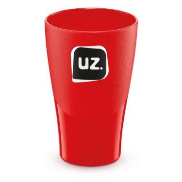 Imagem de Copo 300 ml Café Água Cerveja Alça Unitário Plástico Chopp - Uz, Verme