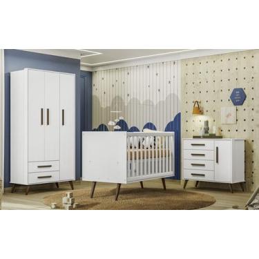 Imagem de Quarto Infantil Completo Q Encanto Retrô Branco Qmovi