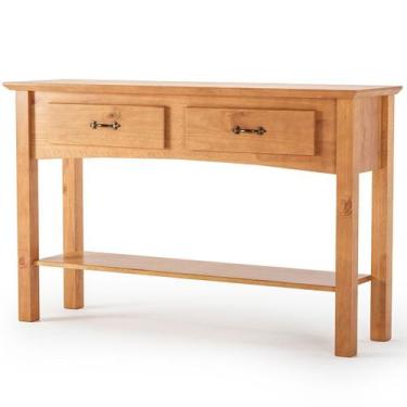 Imagem de Aparador de Sala Rústico 100% Madeira 2 Gavetas Bella  - MPO Móveis