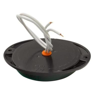 Imagem de Lanterna Lateral Redonda Led Verde Bivolt 66mm Com Chicote - GF7.118.1