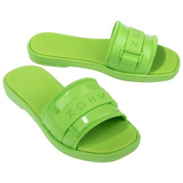 Imagem de Chinelo Slide Zaxy Mania Grendene 18772, Verde, 36
