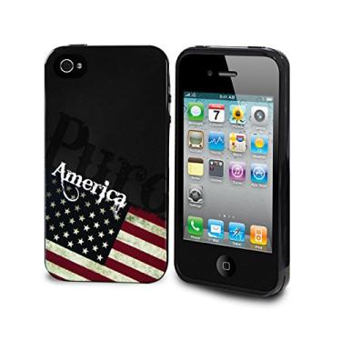 Imagem de Puro Capa da série EUA para iPhone 4/4S - Vermelha/branca/azul (IPC4USA2)