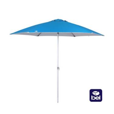 Imagem de Guarda-sol Milagres Premium em Aluminio 2,40m Azul Bel, 2,40m