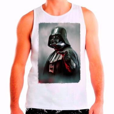 Imagem de Regata Masculina Branca Star Wars Darth Vader 22 - DESIGN CAMISETAS, B