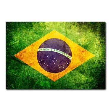 Imagem de Placa Decorativa - Bandeira Brasil - 0302plmk - Allodi