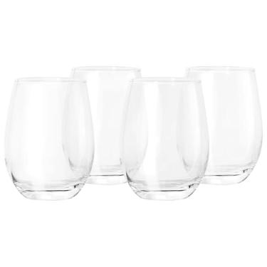 Imagem de Gibson Home Belinni Conjunto clássico de 4 peças de taça de vinho sem haste de 510 g