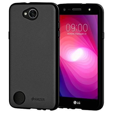 Imagem de AMZER Capa fina de gel macio de poliuretano termoplástico para LG K10 Power, LG X Power 2 - Preta