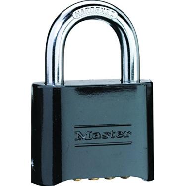 Imagem de Master Lock 178D Cadeado com combinação Set-Your-Own Did, preto (pacote com 2)