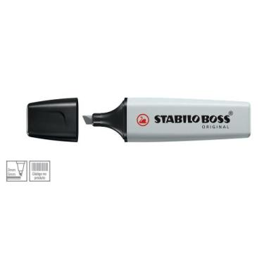 Imagem de Caneta Marca Texto Stabilo Boss Cor 194 Cinza Pastel - Stabilo
