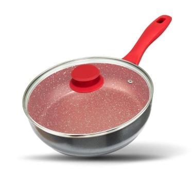 Imagem de Panela Philco Redstone Com Tampa De Vidro 2,7 Litros Cinza Com Vermelho Pph240apr