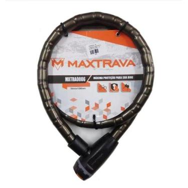 Imagem de Cadeado MaxTrava MXTRA0006 Articulado 18x1200mm Bike Moto