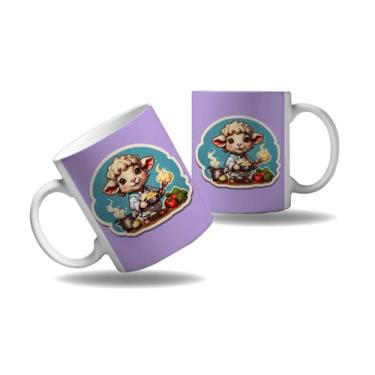 Imagem de Caneca Presente Ovelha Cozinheira Chefes Cozinha Profissão  - Enjoy Sh