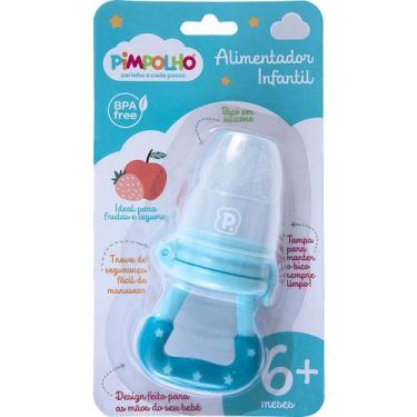 Imagem de Alimentador infantil de silicone tam unico unissex pimpolho azul