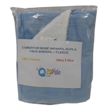 Imagem de Cobertor Luxo Bebê Menino King Dupla Face Sherpa / Fleece - Zafielo, A