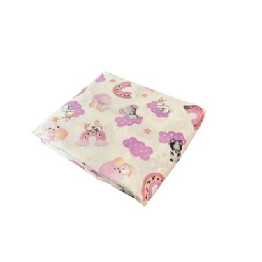 Imagem de Lençol de Elástico Solteiro Infantil Tricoline 100% Algodão Soninho Ar