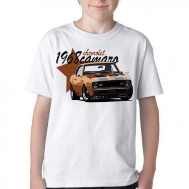 Imagem de Camiseta Infantil ou adulto Camaro Chevrolet 1968 Blusa Criança todos 