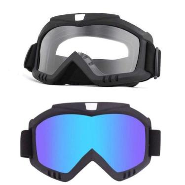 Imagem de Kit 2 Óculos Uv Motocross Esqui Jet Ski Snowboard Paintball - PENDULAR