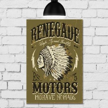 Imagem de Placa Decorativa MDF Vintage Índio 30x40 - Quartinhos
