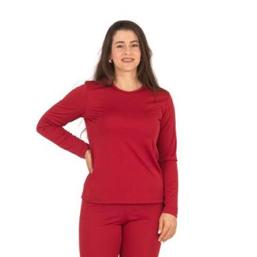 Imagem de Blusa Térmica Feminina Segunda Pele Peluciada Inverno Frio P-M-G-GG La
