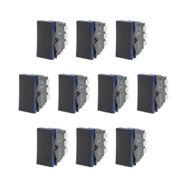 Imagem de Kit 10 Modulo Interruptor Paralelo Preto Borne Pial Plus+ - Legrand