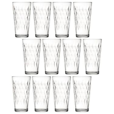 Imagem de Copo Vidro 350ml Vitrage Suco Agua Glamour Luxo Nadir - 12 Un - NADIR 