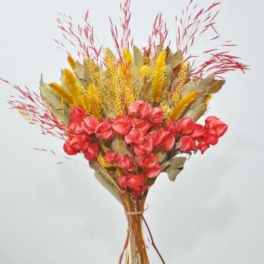 Imagem de Buquê de flores desidratadas bouganville vermelho - Beauté