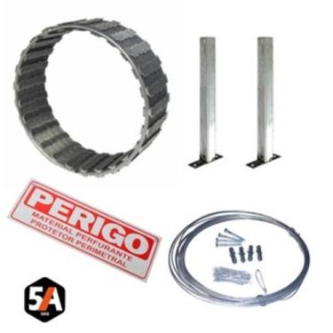 Imagem de Kit Econômico Cerca Concertina Galvanizada 45cm para 5m para muros - A