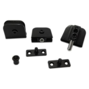 Imagem de Kit pivotante para janela de vidro temperado blindex - Preto - Demarco