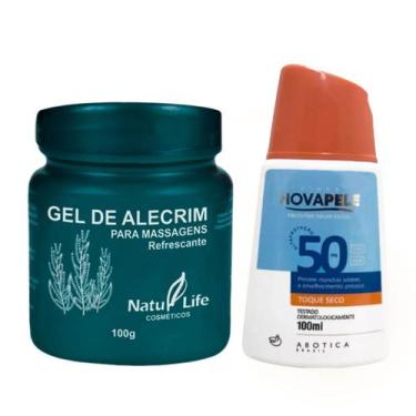 Imagem de Kit Gel de Alecrim Para Massagens + Protetor Solar Nova Pele 50 FPS - 