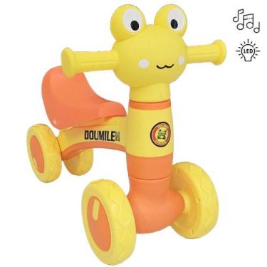 Imagem de Quadriciclo de Equilibrio Infantil  Amarelo  Com Luz e Luz! - Queen Sh
