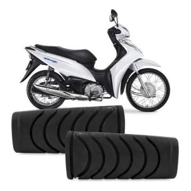 Imagem de Par Borracha Pedaleira Dianteira Estribo Biz 110i 125 Honda Pop 100 11