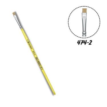 Imagem de Pincel Condor 474-02 Chato Pelo Naturais Cabo Curto