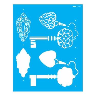 Imagem de Stencil Opa 20x25 Steampunk Art Chaves 3113