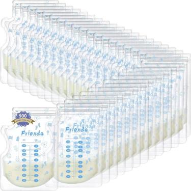 Imagem de Sacos de armazenamento de leite materno Sherr 500 unidades de 240 ml com bico de limpeza