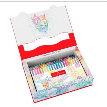 Imagem de Caneta com ponta porosa fine pen colors 60 cores faber-castell