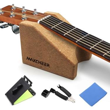 Imagem de MAXCHEER Descanso de pescoço para guitarra, suporte de pescoço de guitarra travesseiro instrumento de corda ferramenta luthier, kit de ferramentas de acessórios de guitarra para reparo