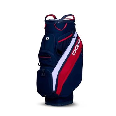 Imagem de OGIO Silencer CART Bolsa de golfe (vermelho/branco/azul)