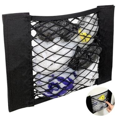 Imagem de Heyrelda suporte de saco de plástico rede de armazenamento de malha dispensador organizador de suporte de saco de supermercado para folha de alumínio, saco de lixo, saco de lixo, envoltório de plást