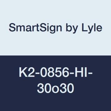 Imagem de SmartSign Placa "Stop - Do Not Block" | Alumínio refletivo de alta intensidade 3M de 76,2 cm x 76,2 cm