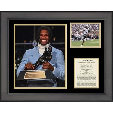 Imagem de HOFSM.COM Hall of Fame Sports Memorabilia Colagem de três fotos emoldurada Travis Hunter Colorado Buffaloes 2024 Heisman Trophy Winner 28 x 35,56 cm