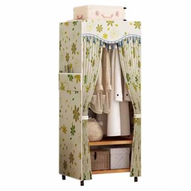 Imagem de Guarda-roupa Armário de guarda-roupa moderno e simples, para casa, quarto, montado, pano, dormitório, aluguel, armazenamento, armário, manto, racks armário